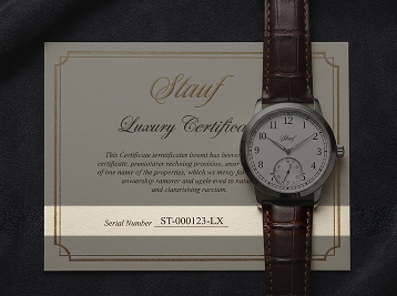Stauf Luxury Certificate
